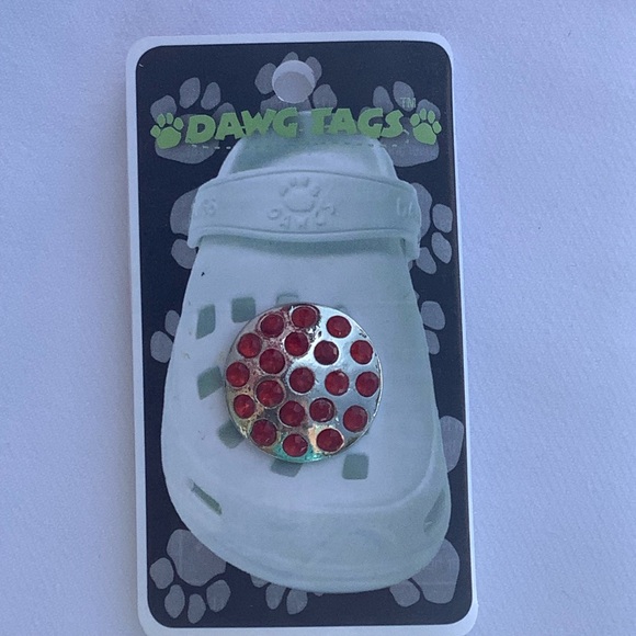 Dawg Tags Red Rhinestone Diamonds Crystals - Picture 3 of 8